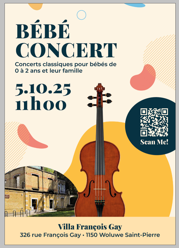 Lire la suite à propos de l’article Premier Bébé concert à la Villa : dimanche 5/10 à 11h